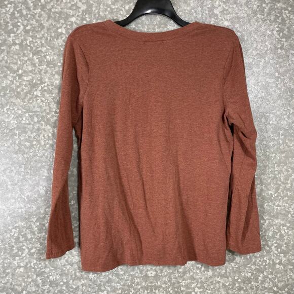 Ambiance Apparel Women's Plus Size Rust Red V-Neck T-Shirt - Size 3X - Causal - Picture 5 of 5